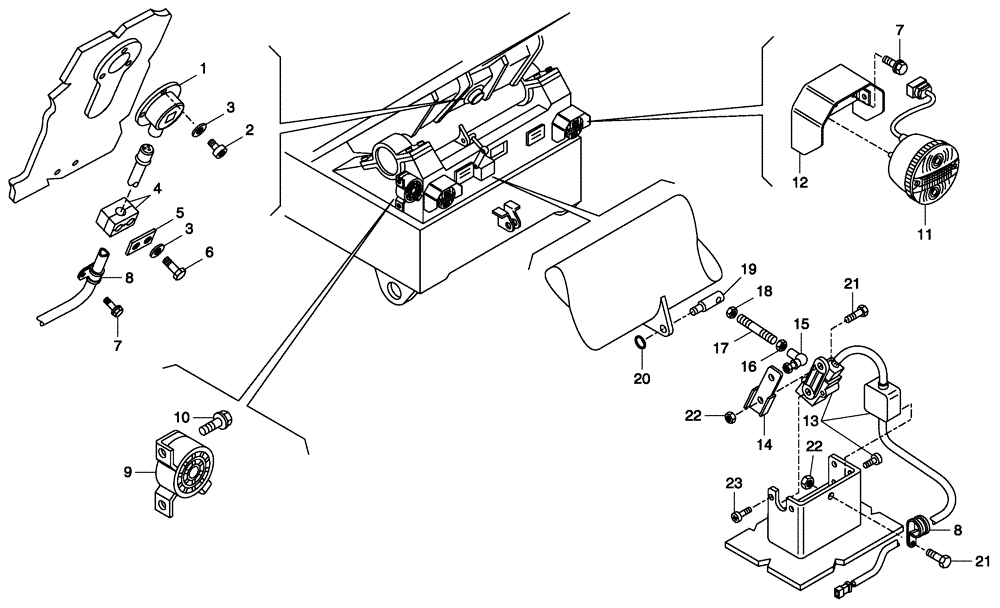 Схема запчастей Case 335 - (67A03001463[001]) - VARIOUS ELECTRICAL EQUIPMENTS (55) - ELECTRICAL SYSTEMS