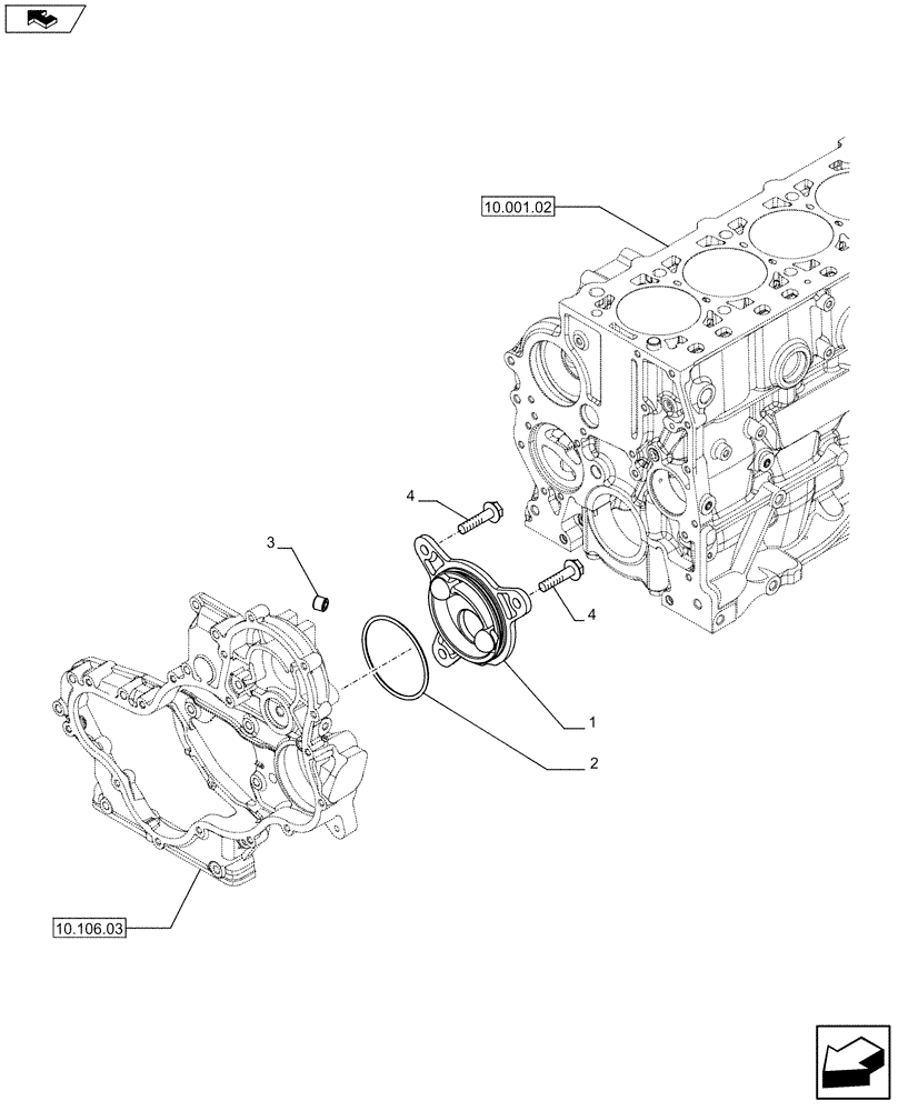 Схема запчастей Case F5HFL413B A001 - (10.114.02) - POWER TAKE OFF (5801405723) (10) - ENGINE