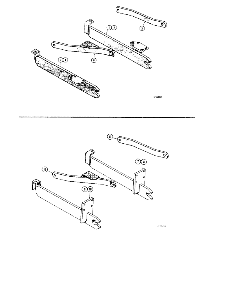 Схема запчастей Case 32S - (078) - SPECIAL MOUNTING PARTS, (FOR USE ON W-3 OR 530SL LOADER) 