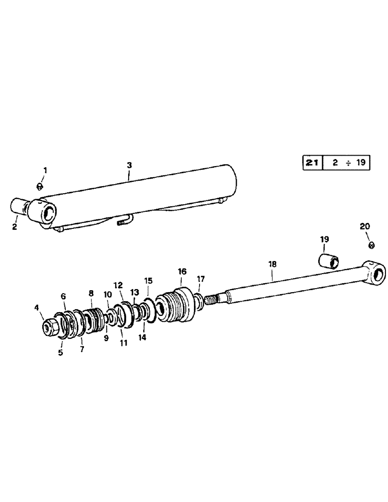 Схема запчастей Case 221B - (8-14) - LIFT CYLINDER, 121B (DAH1215912-) / 221B (DAH2215913-) (08) - HYDRAULICS