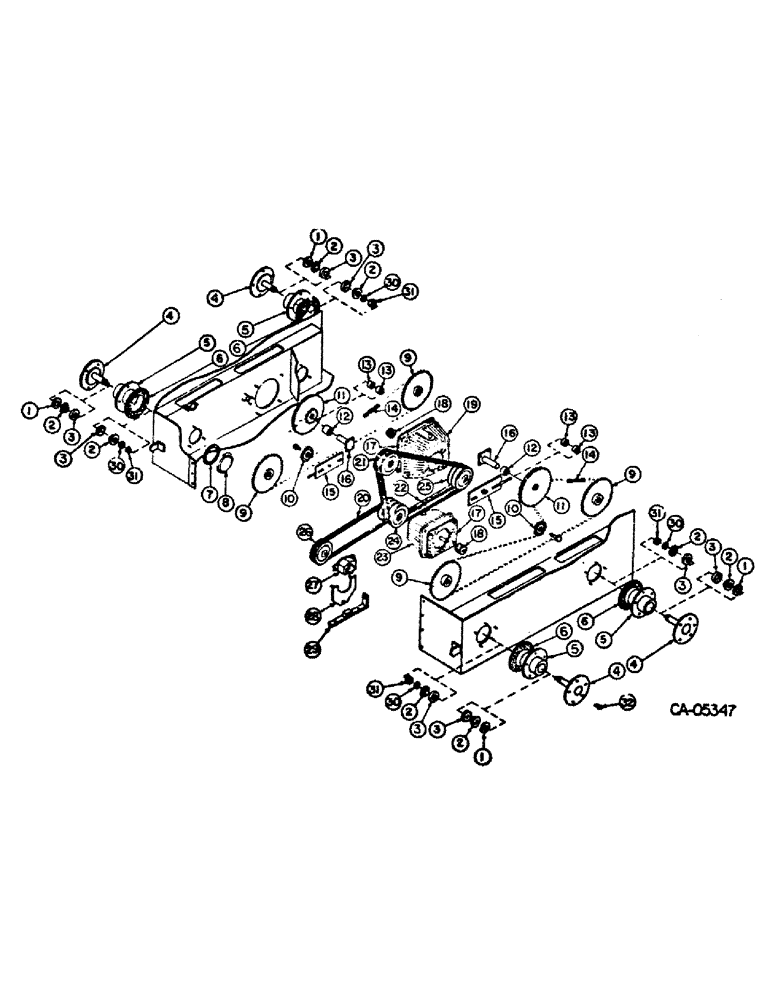 Схема запчастей Case 4120 - (07-1) - DRIVE TRAIN, DRIVE AXLE - FRT & REAR (04) - Drive Train