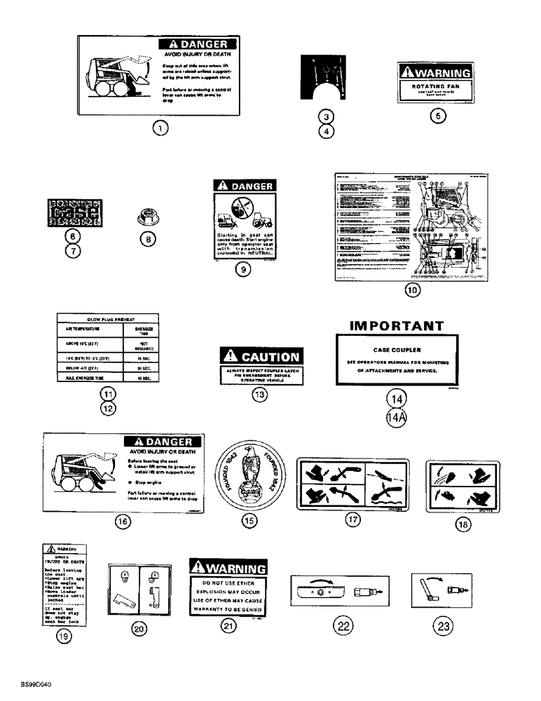 Схема запчастей Case 1838 - (9-34) - DECALS* (09) - CHASSIS/ATTACHMENTS