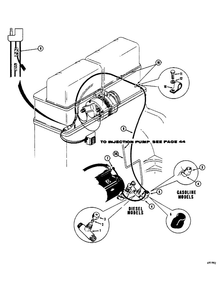 Схема запчастей Case 680CK - (063C) - REGULATOR SENSING CIRCUIT 