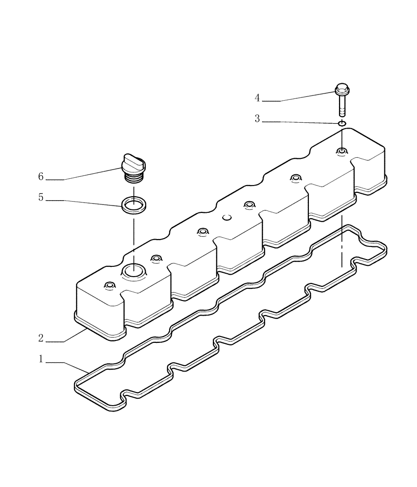 Схема запчастей Case 1850K LT - (0.060[01]) - CYLINDER HEAD (01) - ENGINE