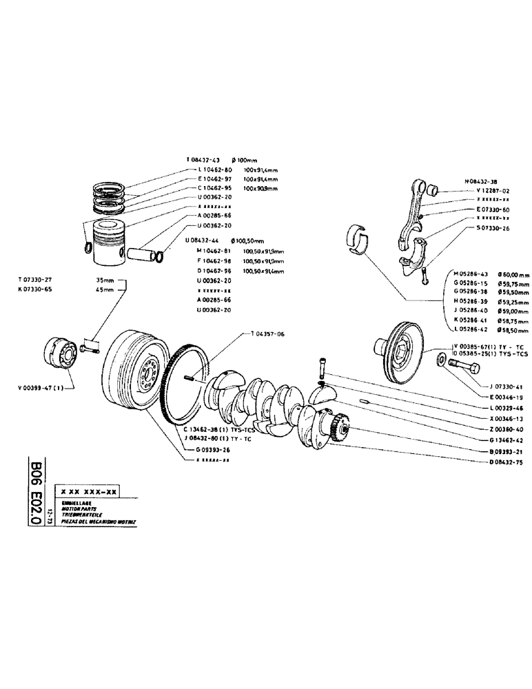 Схема запчастей Case TC45 - (034) - MOTION PARTS 