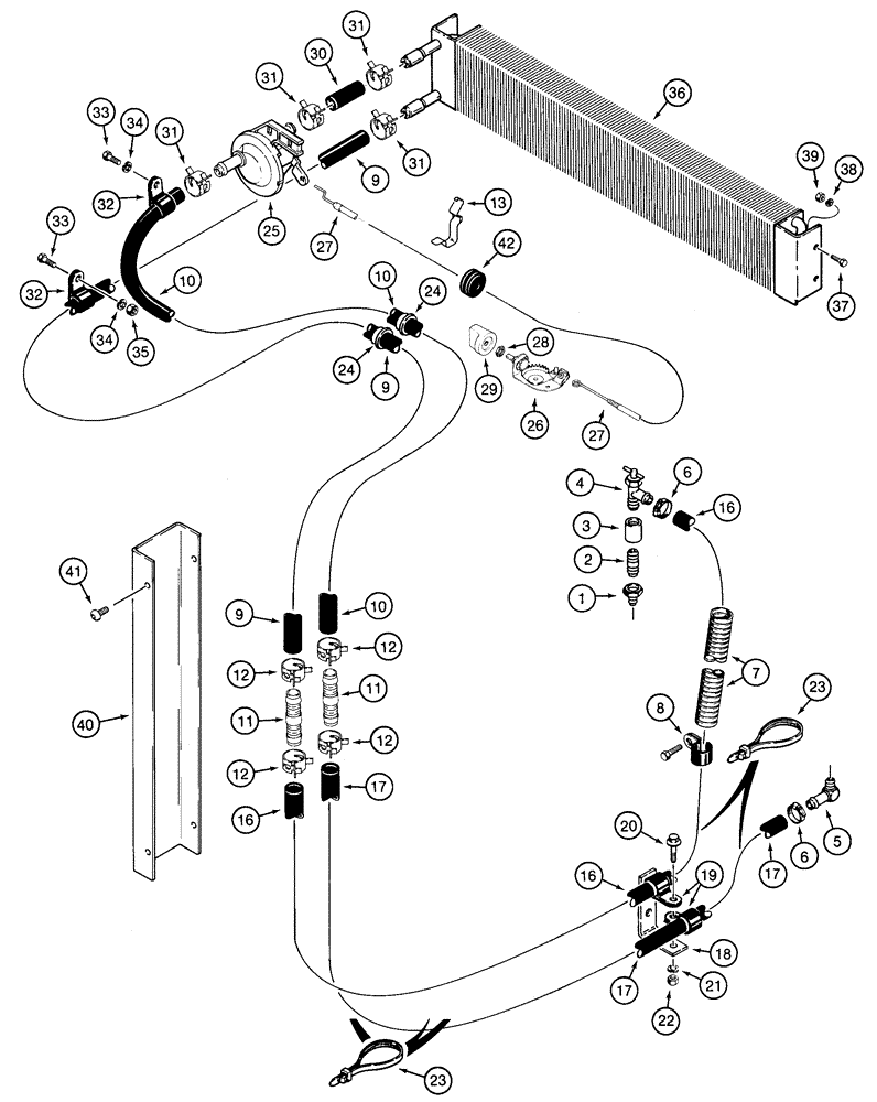 Схема запчастей Case 850H - (09-33) - HEATER SYSTEM (09) - CHASSIS