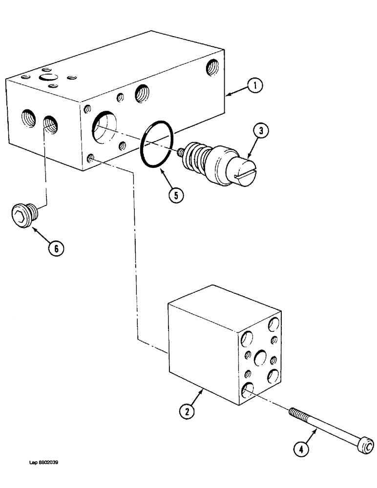 Схема запчастей Case 1088 - (8G-10) - BLOCK ASSEMBLY, BOOM HOSES (08) - HYDRAULICS