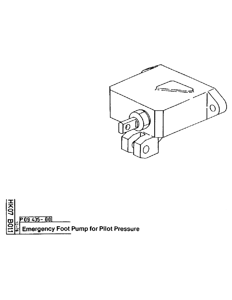 Схема запчастей Case 160CK - (49) - EMERGENCY FOOT PUMP FOR PILOT PRESSURE (07) - HYDRAULIC SYSTEM