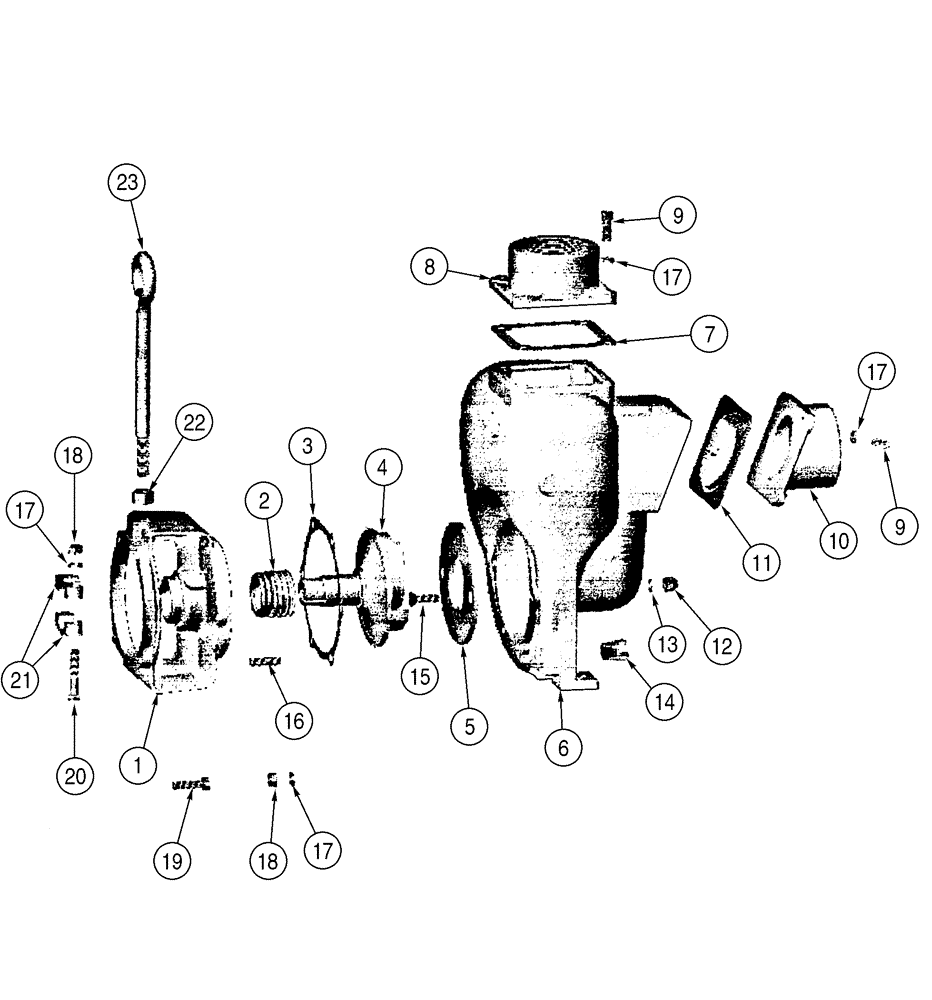 Схема запчастей Case BPGHP335 - (09-41) - SKID, 13 HORSEPOWER ENGINE PUMP ASSY 