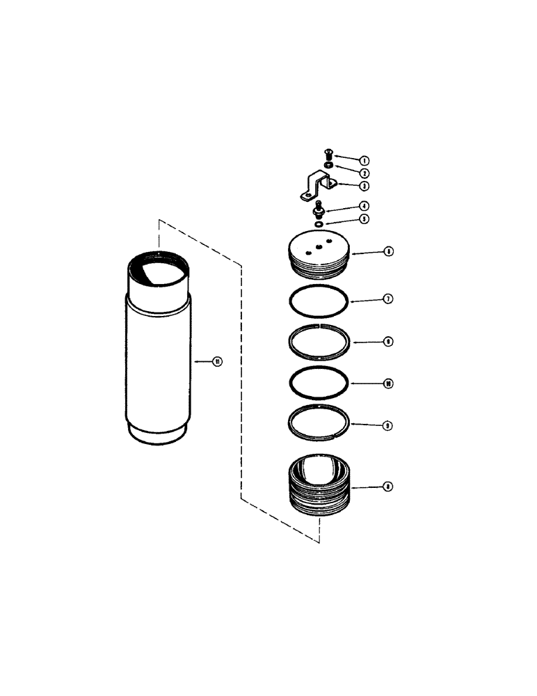 Схема запчастей Case W9C - (250) - A13757 ACCUMULATOR (08) - HYDRAULICS