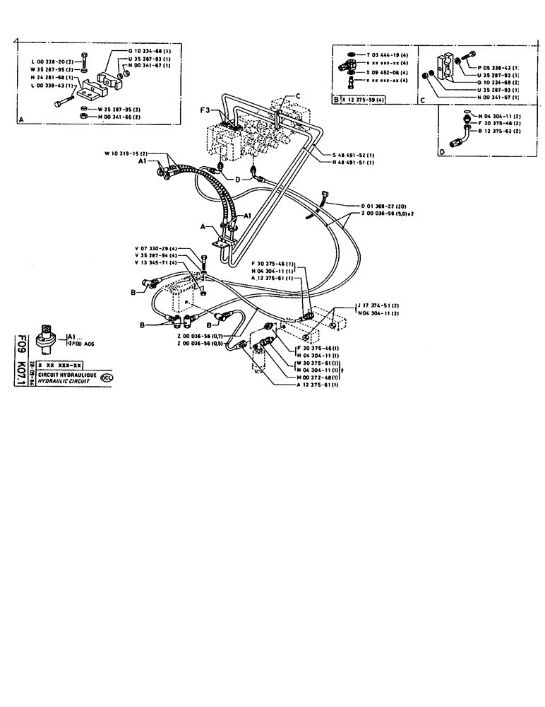 Схема запчастей Case 160CL - (131) - HYDRAULIC CIRCUIT (07) - HYDRAULIC SYSTEM