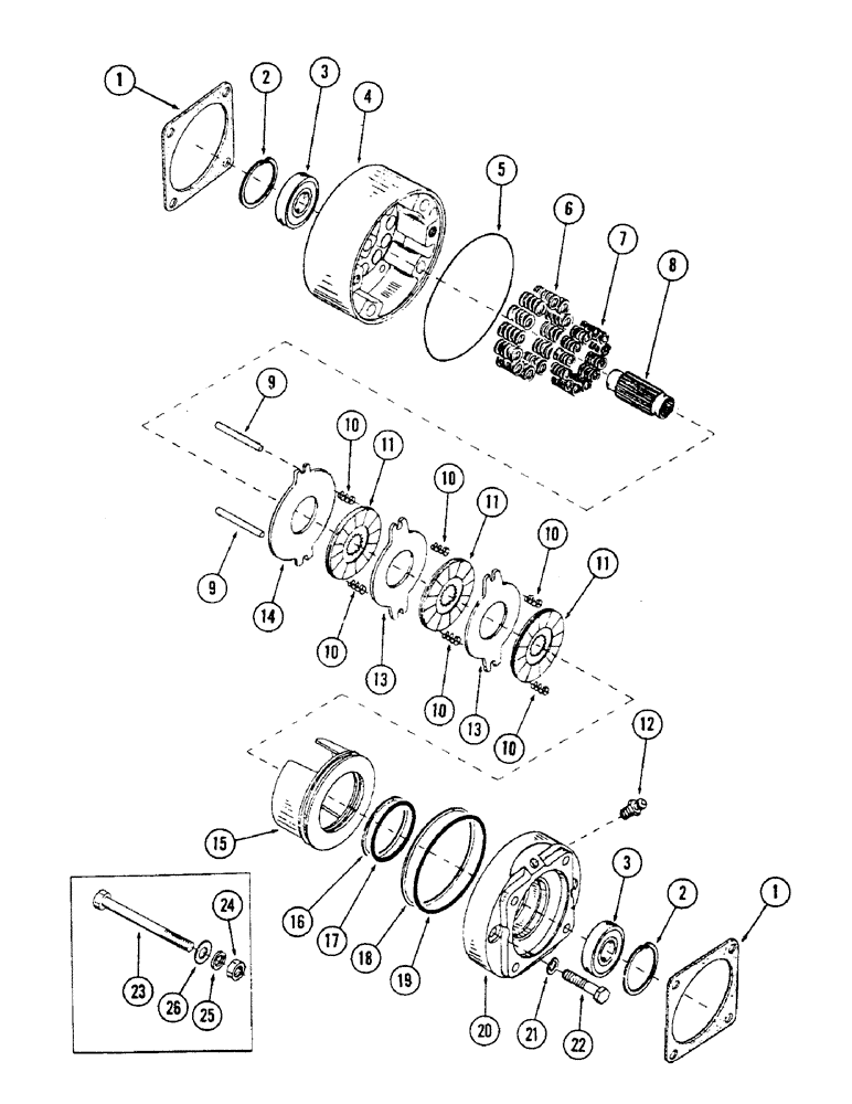 Схема запчастей Case 50 - (036) - TRACK DRIVE, (USED ON UNITS W/ SN. 6280071 & AFTER)(SN. 6279926 AND AFTER) (48) - TRACKS & TRACK SUSPENSION