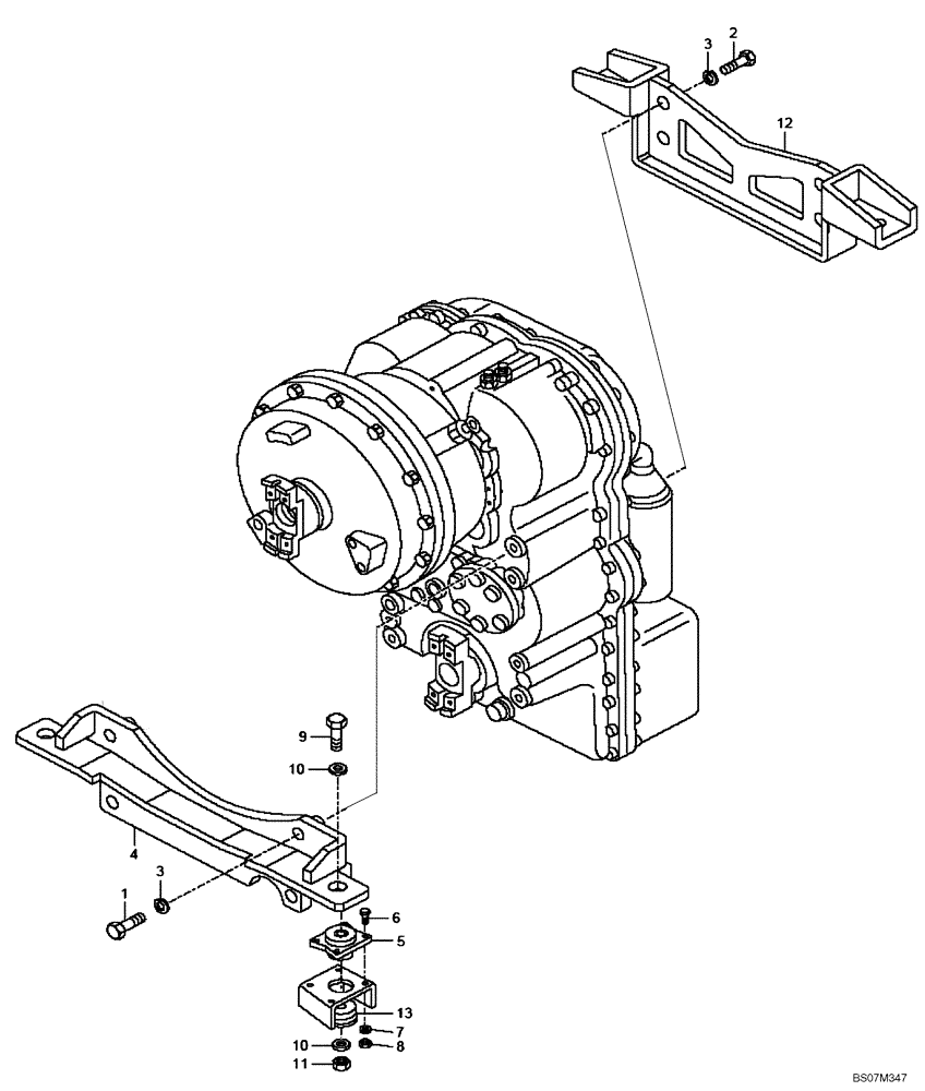 Схема запчастей Case 325 - (1.211/1[02A]) - TRANSMISSION (87453171) (325 EU / PIN 455275 AND AFTER) (325 NA / UNTIL PIN HHD000109) (03) - Converter / Transmission