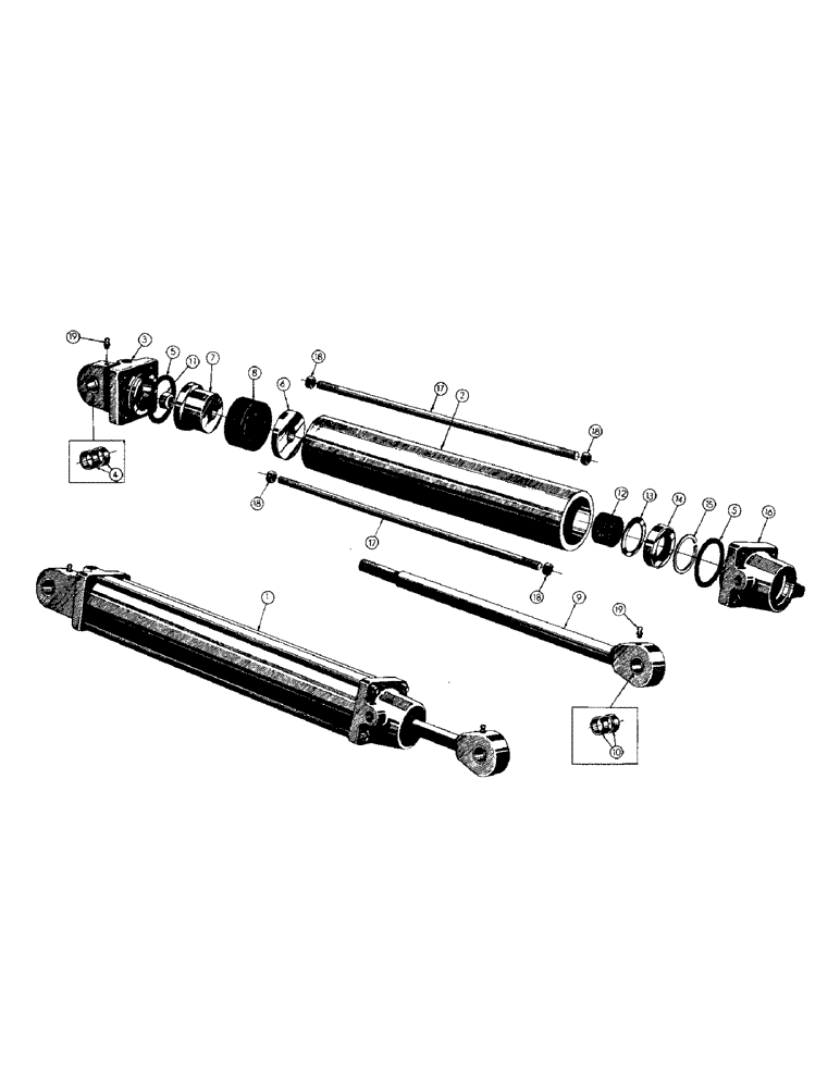 Схема запчастей Case 256 - (070) - LIFT CYLINDER INSTALLATION (07) - HYDRAULIC SYSTEM