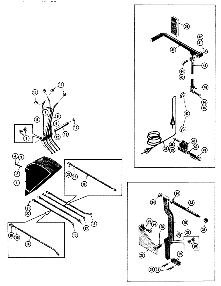 Схема запчастей Case 800 - (136) - TRANS. CONTROL SYSTEM - CONTROL TOWER, (USED UP TO SERIAL # 70811201) (03) - TRANSMISSION