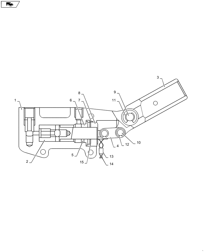 Схема запчастей Case SV211 - (35.106.AD[03]) - HYDRAULICS - HAND PUMP (35) - HYDRAULIC SYSTEMS