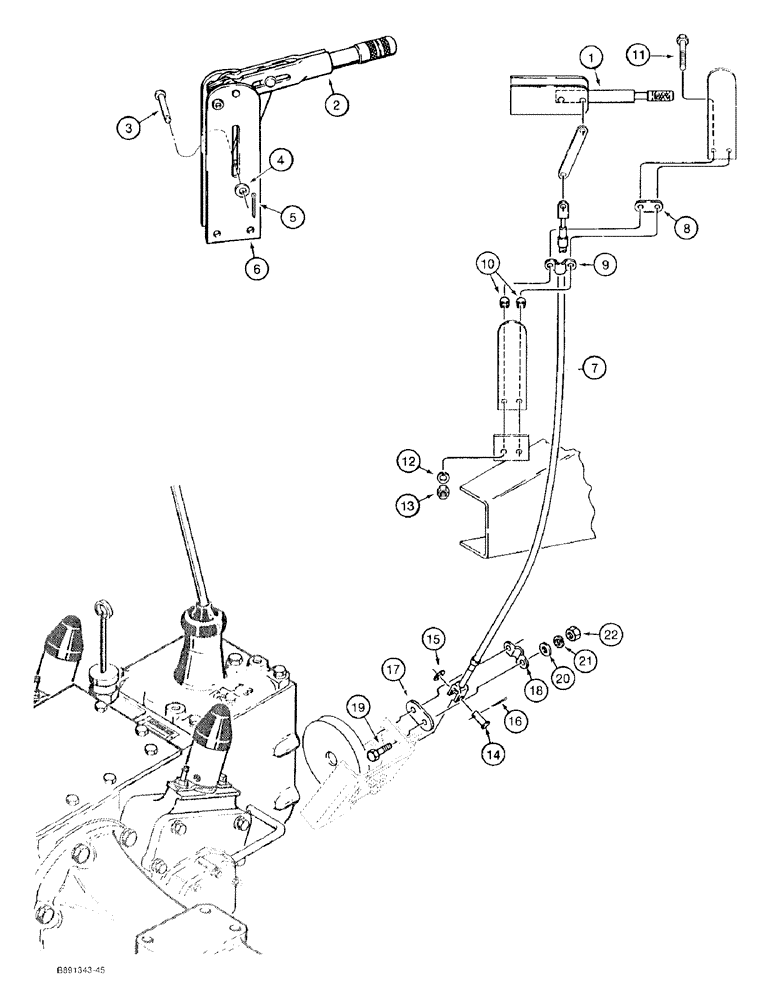 Схема запчастей Case 480F - (7-18) - PARKING BRAKE (07) - BRAKES