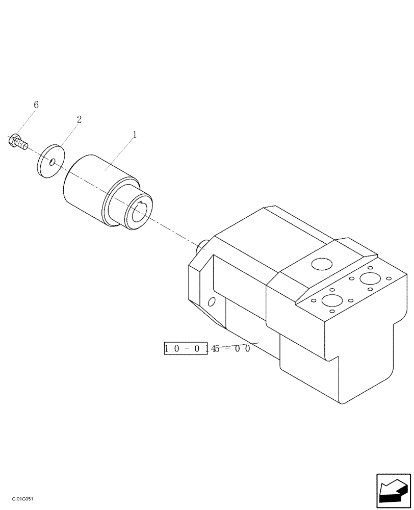 Схема запчастей Case SV212 - (10-014-00[01]) - HYDRAULIC MOTOR - VIBRATION - IF USED (08) - HYDRAULICS