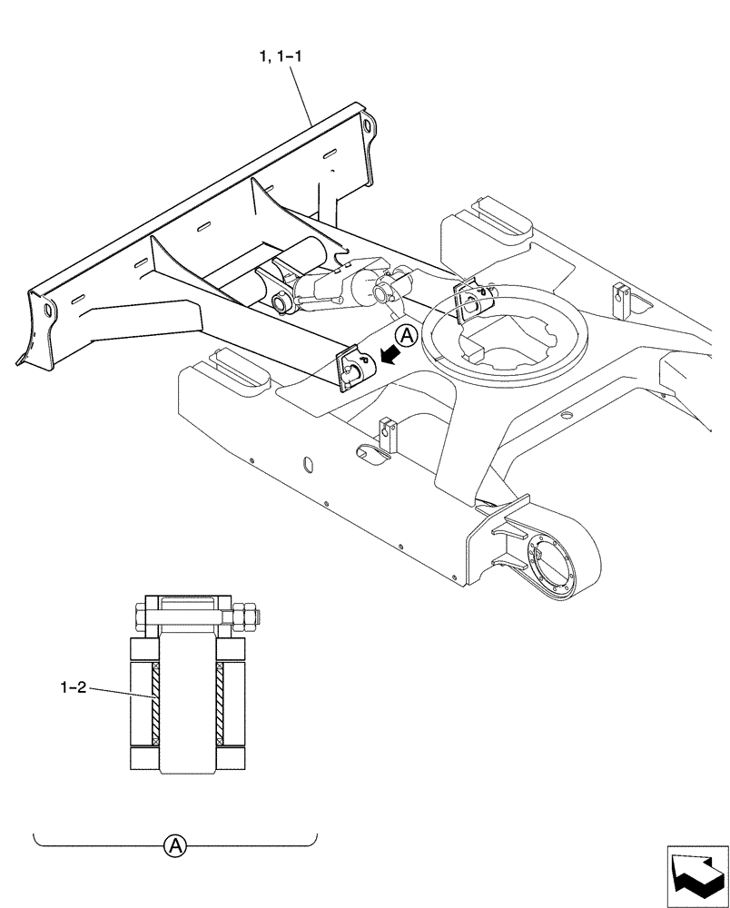 Схема запчастей Case CX31B - (02-016[00]) - DOZER ASSY (86) - DOZER