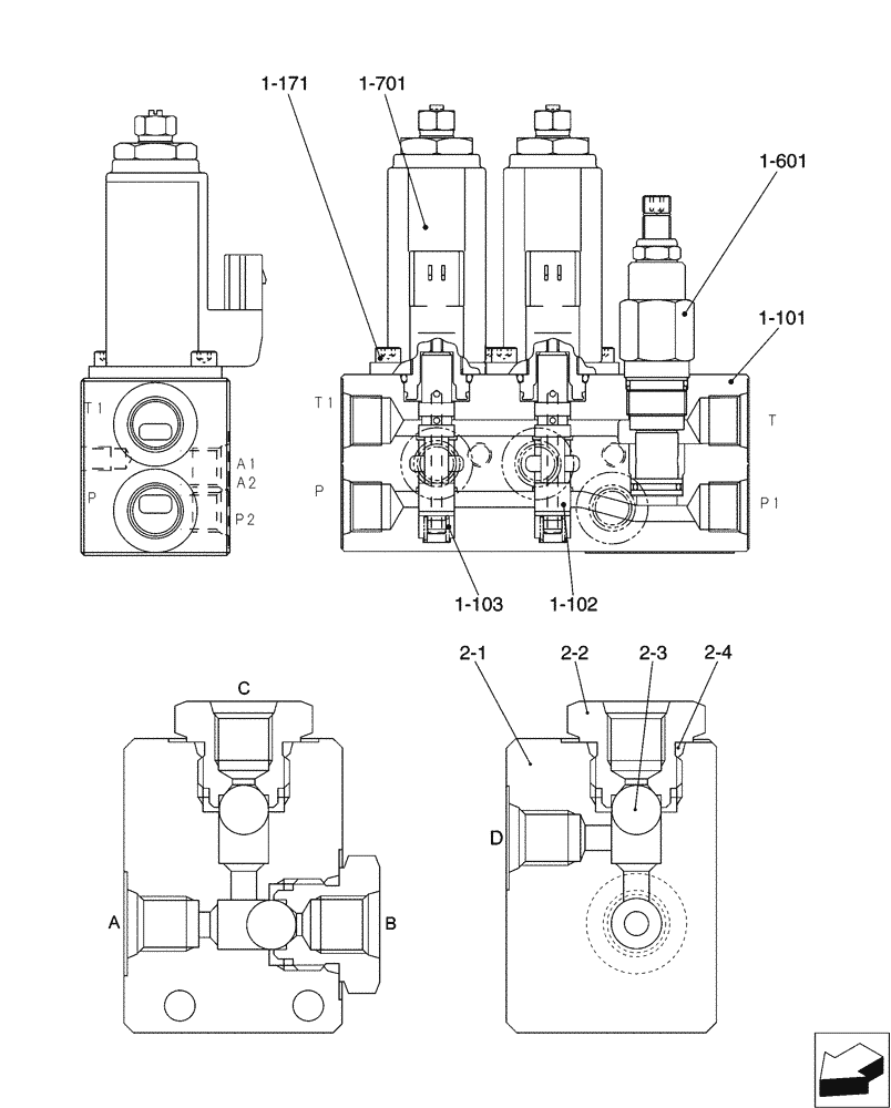 Схема запчастей Case CX50B - (01-051[03]) - CONTROL LINES, VALVE, COOLER (35) - HYDRAULIC SYSTEMS