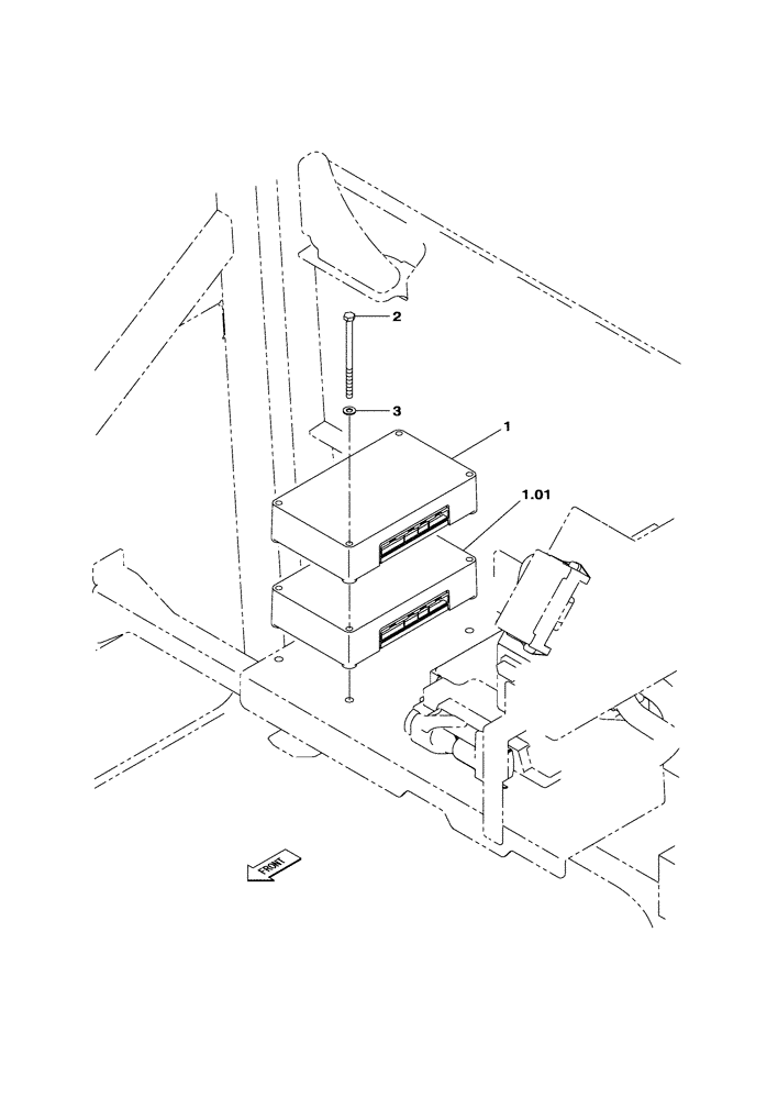 Схема запчастей Case CX470C - (04-019-00[01]) - ELECTRONIC UNIT, CONTROL (06) - ELECTRICAL SYSTEMS