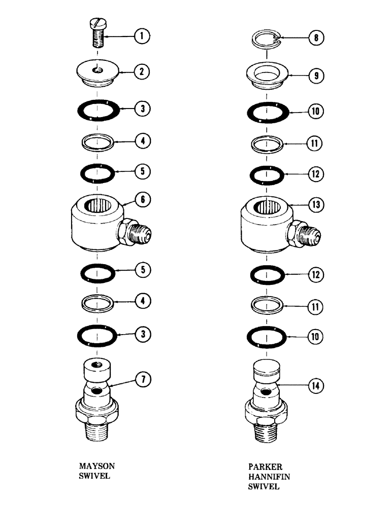 Схема запчастей Case 980 - (116) - TRACK BRAKE SWIVEL (04) - UNDERCARRIAGE