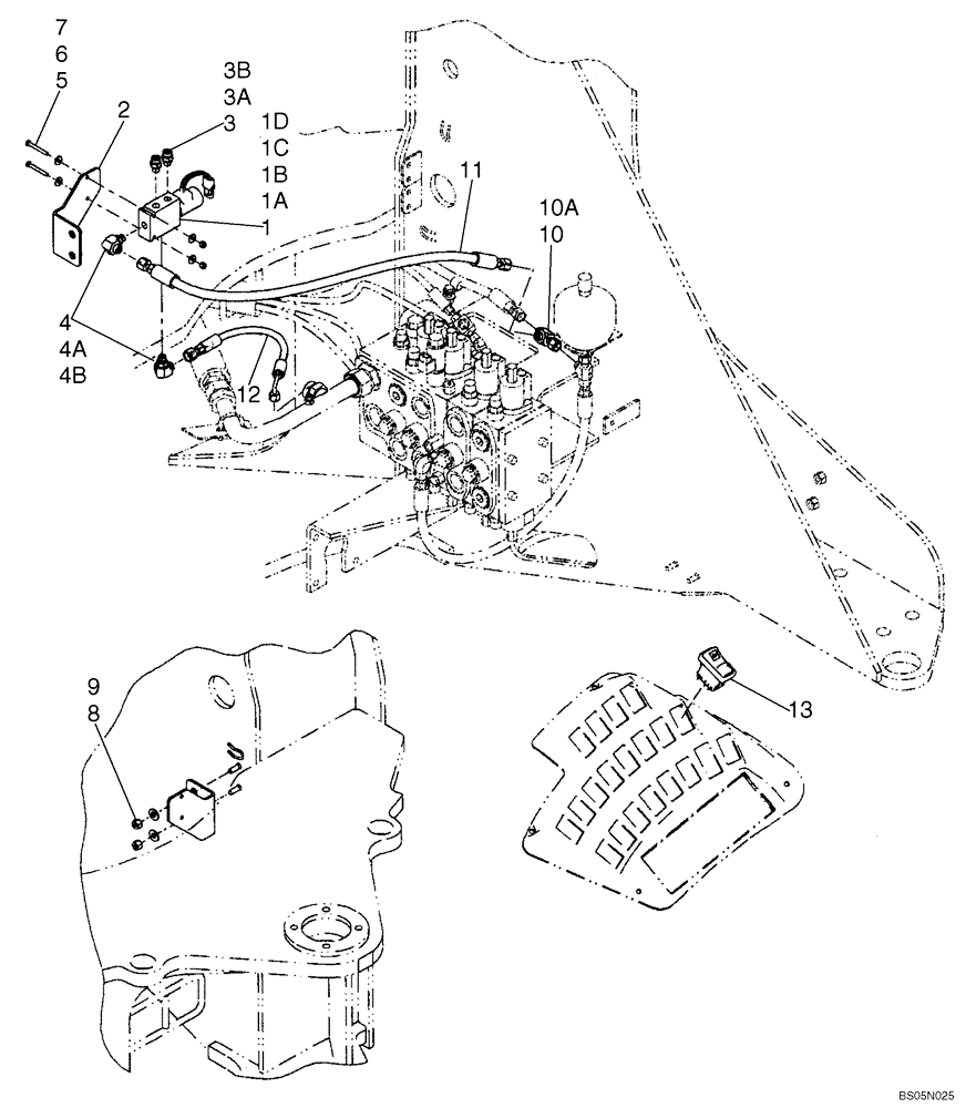 Схема запчастей Case 721E - (08-22) - HYDRAULICS - COUPLER LOCKING (08) - HYDRAULICS