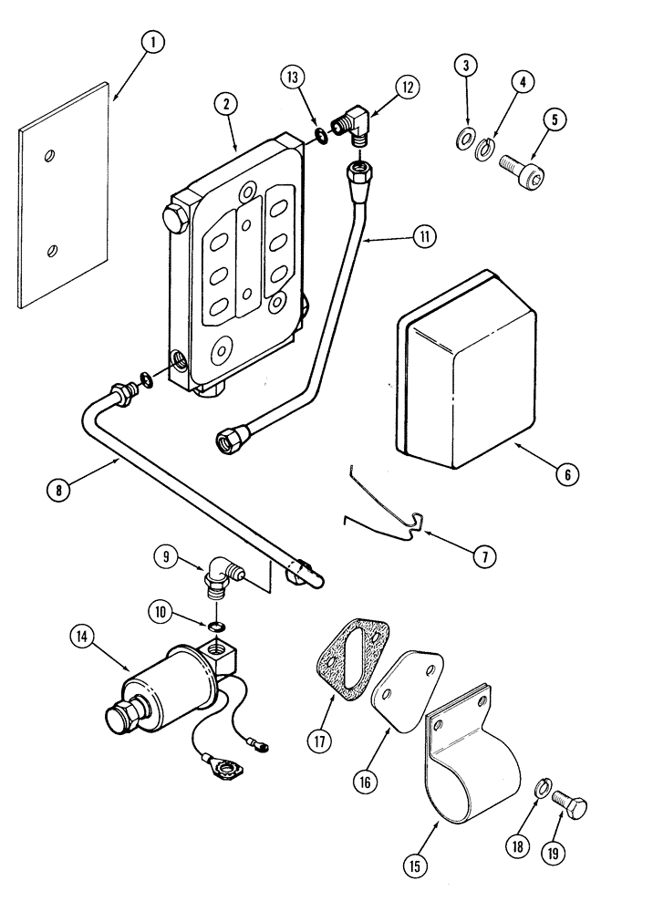 Схема запчастей Case 1835C - (3-16) - FUEL PUMP AND FILTER, TMD-20 DIESEL ENGINE (03) - FUEL SYSTEM