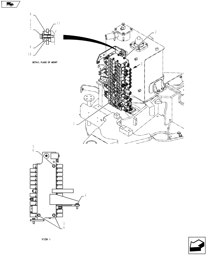 Схема запчастей Case CX55BMSR - (01-020[01]) - VALVE INSTALL (ROTARY) (35) - HYDRAULIC SYSTEMS