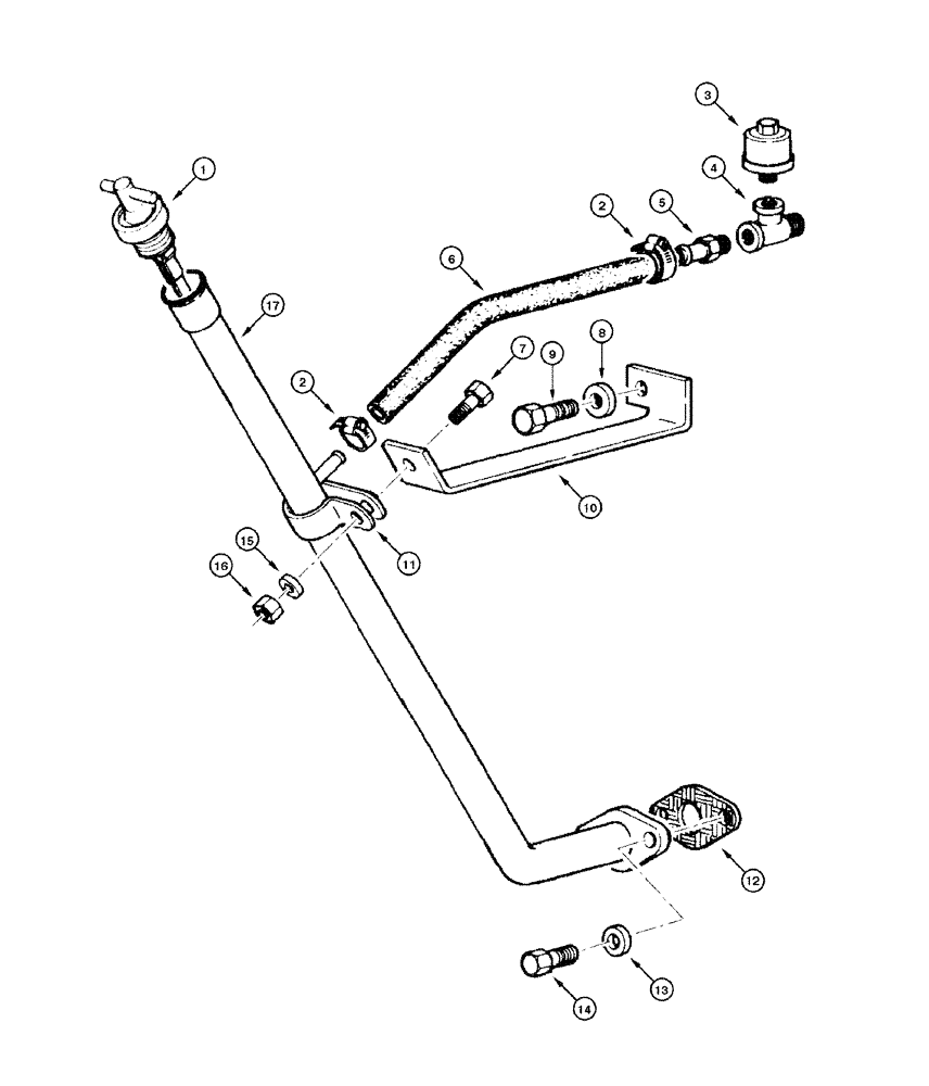 Схема запчастей Case 865 DHP - (6-012) - TRANSMISSION DIPSTICK (06) - POWER TRAIN