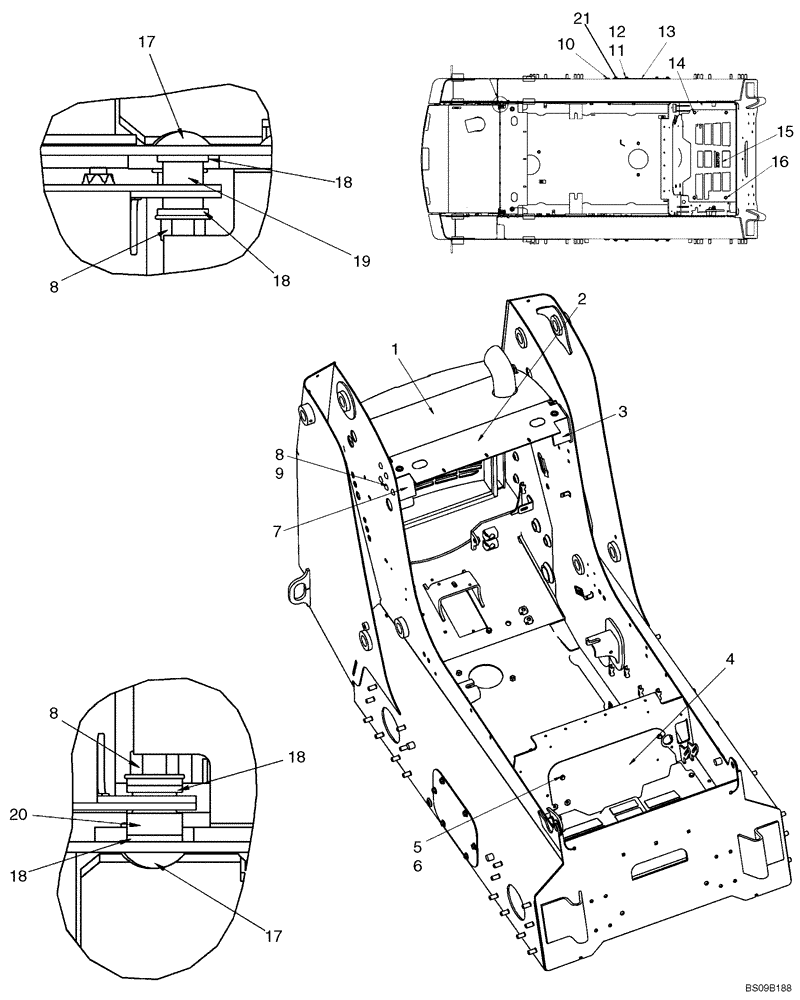 Схема запчастей Case 435 - (09-19) - CHASSIS (09) - CHASSIS