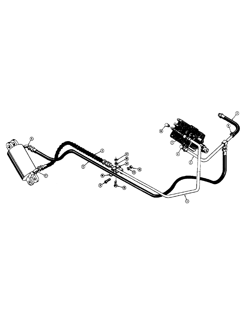 Схема запчастей Case 420B - (108[1]) - THREE POINT HITCH HYDRAULICS (WITH DRAWBAR TRACTOR OR PULL BEHIND HYDRAULICS) (07) - HYDRAULIC SYSTEM