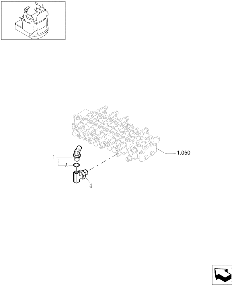 Схема запчастей Case CX16B - (5.0537[03]) - BOOM FALL PREVENTING SOLENOID - 74710010 (84) - BOOMS, DIPPERS & BUCKETS