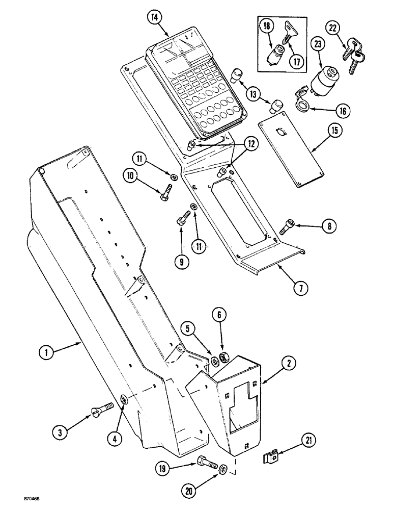 Схема запчастей Case 1088 - (4-34) - INSTRUMENT PANEL, P.I.N. FROM 19801 TO 20223, P.I.N. FROM 106901 TO 106911 (04) - ELECTRICAL SYSTEMS