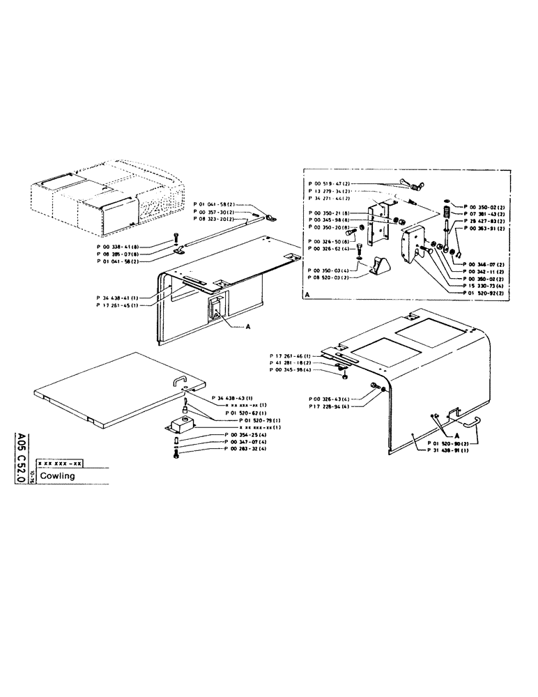 Схема запчастей Case 220CKS - (06) - COWLING (05) - UPPERSTRUCTURE CHASSIS