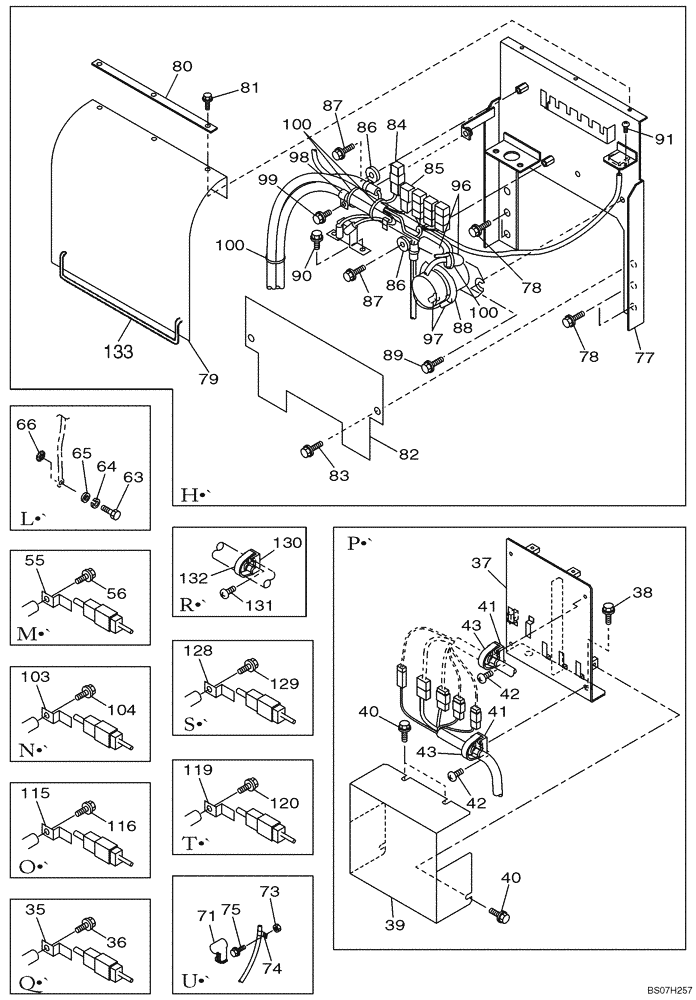 Схема запчастей Case CX330 - (04-002-00[02]) - HARNESS, MAIN - RELAY PANEL (04) - ELECTRICAL SYSTEMS