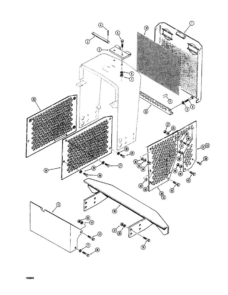 Схема запчастей Case 350 - (420) - FORESTRY ATTACHMENTS (05) - UPPERSTRUCTURE CHASSIS