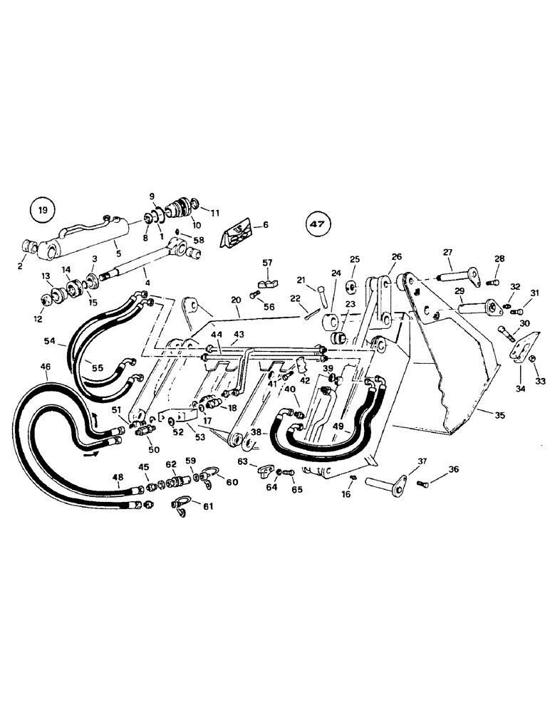 Схема запчастей Case 221B - (9-29A) - BUCKET - 4 IN 1, 121B (DAH1216844-) (09) - CHASSIS/ATTACHMENTS