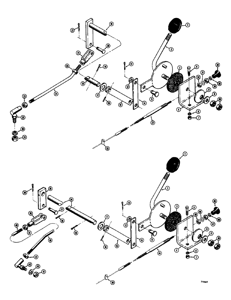 Схема запчастей Case 1700-SERIES - (084) - ENGINE CONTROLS (10) - ENGINE