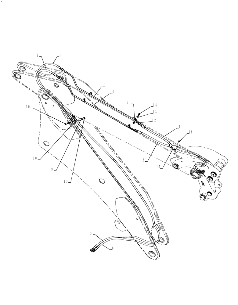 Схема запчастей Case 580SN WT - (35.726.13[01]) - HYDRAULICS - COUPLER, BACKHOE BUCKET (STANDARD DIPPER) (35) - HYDRAULIC SYSTEMS