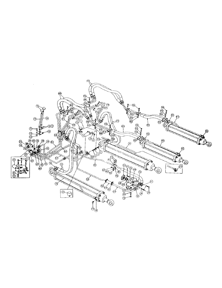 Схема запчастей Case 256 - (072) - TERRALOADR HYDRAULIC INST. (07) - HYDRAULIC SYSTEM