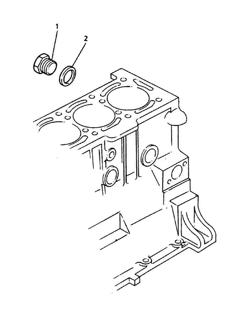 Схема запчастей Case 221B - (2-68) - BLEED PLUG, 121B (DAH1215912-) / 221B (DAH2215913-) (02) - ENGINE