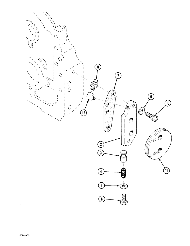 Схема запчастей Case 1818 - (2-52) - REMOTE OIL FILTER, GASOLINE MODELS (02) - ENGINE