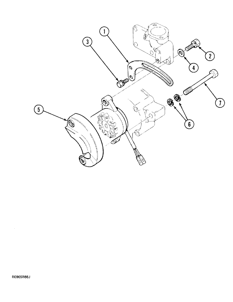 Схема запчастей Case 1818 - (4-02) - ALTERNATOR MOUNTING, DIESEL MODELS (04) - ELECTRICAL SYSTEMS