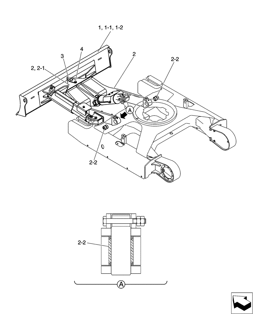 Схема запчастей Case CX31B - (02-017[00]) - DOZER ASSY, ANGLE DOZER (86) - DOZER