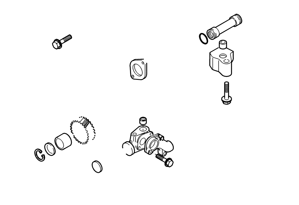 Схема запчастей Case 321D - (95.014[001]) - LUBE OIL PUMP (S/N 591052-UP) No Description