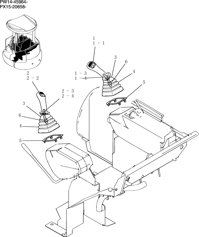 Схема запчастей Case CX31B - (138-60[1]) - GRIP ASSEMBLY (00) - GENERAL & PICTORIAL INDEX