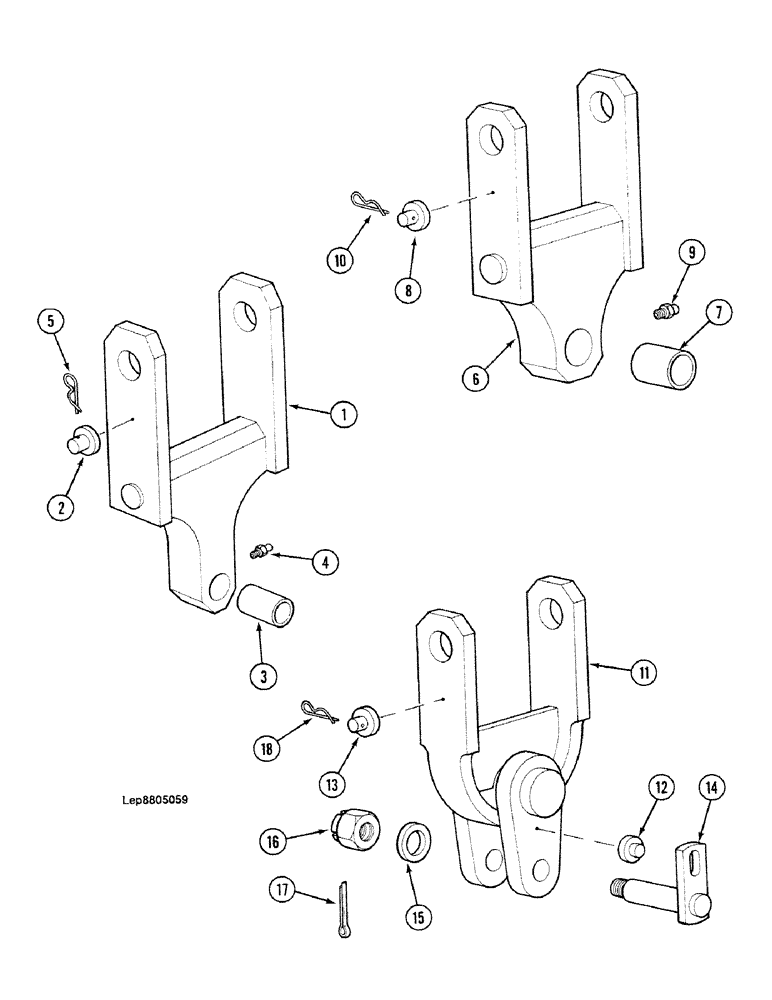 Схема запчастей Case 688C - (9G-32) - COUPLING (05.1) - UPPERSTRUCTURE CHASSIS/ATTACHMENTS