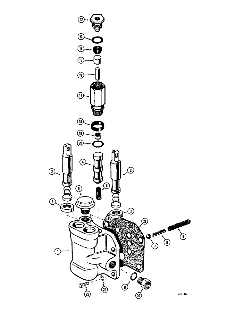 Схема запчастей Case W9C - (164) - TRANSMISSION, L30322 TRANSMISSON CONTROL VALVE (06) - POWER TRAIN