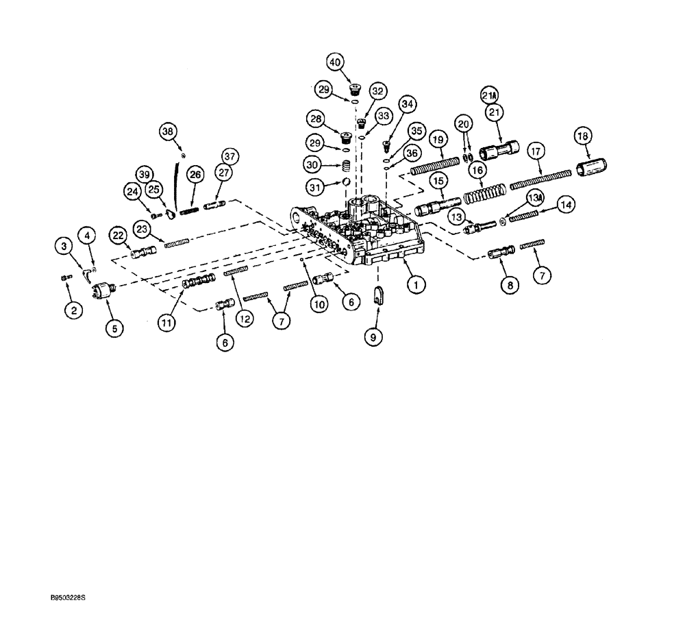 Схема запчастей Case 921 - (6-056) - TRANSMISSION ASSEMBLY, CONTROL VALVE (06) - POWER TRAIN